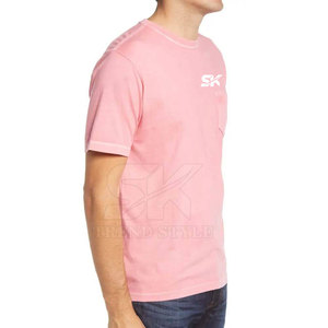 T-shirt uni à poche en coton 100% pour adulte, respirant, à manches courtes, de qualité supérieure, idéal pour l'été - Product Image 2