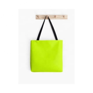 Summer Versatile New <b>Plain</b> Embroidered Foldable Shopper Tote Folding Convenient <b>Large</b> Capacity Storage Bag With GOTS Approval - Product Image 4