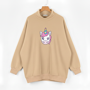 เสื้อสเวตเตอร์คอจำลองหรูหราผ่อนคลายภายในผ้าฟลีซนุ่มสไตล์ร่วมสมัยใส่ได้ทุกวัน - Product Image 2