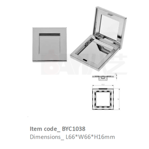 Luxury Custom Logo Square <b>Compact</b> <b>Makeup</b> Palette with Open Window Private Label Cosmetic Packaging - Product Image 1