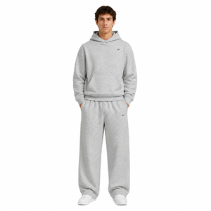 Conjuntos de Sudadera con Capucha y Pantalones Jogger con Pedrería para Hombre, Algodón Premium, Felpa Francesa, Estilo Urbano Relajado, Fabricante de Ropa - Product Image 1