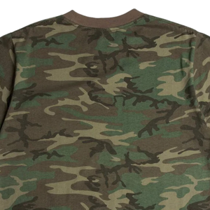 เสื้อยืดคอกลมลายพรางวู้ดแลนด์ ผ้าฝ้าย ยูนิเซ็กซ์ เนื้อนุ่ม ระบายอากาศดี เรียบง่าย สวมใส่สบาย รับสกรีนโลโก้ ใช้เป็นชุดนักเรียนหรือใส่ในชีวิตประจำวัน - Product Image 5