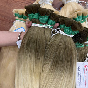 Nuevas llegadas 2026: Extensiones de cabello virgen a granel, súper doblemente estirado, saludable y fuerte, de color liso, del proveedor de cabello crudo de Vietnam. - Product Image 1