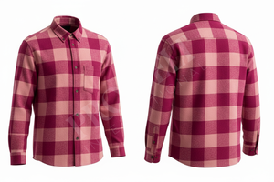 Chemise en flanelle de haute qualité 1005 avec motif à carreaux, respirante, décontractée, pour le travail, le bureau, chemise habillée - Product Image 2