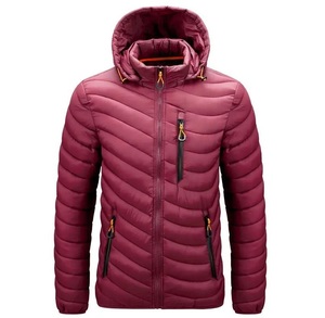 Veste d'hiver rembourrée à capuche coupe-vent unisexe personnalisée avec logo imprimé, très vendue - Product Image 1