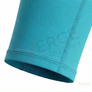 Conjunto de yoga turquesa para mujer, 2 piezas, top corto con cuello redondo y espalda cruzada, leggings de cintura alta con estampado de hojas - Product Image 6