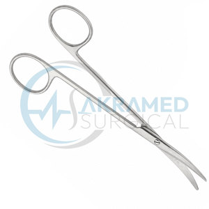 Tijeras Quirúrgicas Curvas Fomon de Alta Calidad, Certificadas por la CE, de Acero Inoxidable, Instrumento de Disección para Cirugía General - Product Image 3