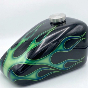 Heavy-<b>Wall</b> Aluminium Bike Fuel Tank Cremation Urn Solid Thick-Gauge Metal Biker <b>Memorial</b> Urn with Precision Threaded Lid - Product Image 4
