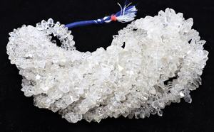AAA Plus Quality White Herkimer Diamond Quartz Nugget Beads 9-12MM Diamond Quartz Gemstone Beads Natural Herkimer Rough <b>Stone</b> - Product Image 6