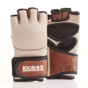 ถุงมือ MMA หนังคุณภาพสูงแบบครึ่งนิ้ว ดีไซน์ปรับแต่งได้สำหรับการฝึกศิลปะการต่อสู้ - Product Image 1