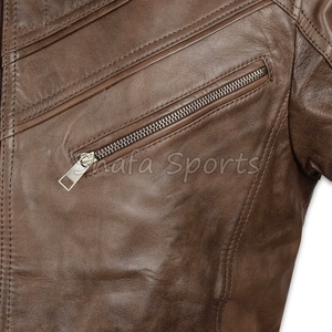 Chaqueta de Cuero para Hombre, Diseño Moderno y Elegante, Chaqueta de Primera Calidad para Hombre, Colección de Invierno, Estilo Casual y Formal - Product Image 3