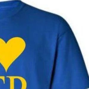 Camiseta Personalizada I Love Sigma Gamma Rho Azul para Mujer, SGRho, Diseño Gráfico de Hermandad Griega, Manga Corta, Cuello Redondo, Informal, de Algodón - Product Image 3