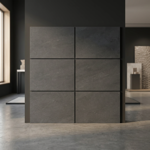 Carrelage extérieur en ciment gris foncé rugueux, surface mate, 600*900 mm, 20 mm, antidérapant, pour sol et mur, 2 cm, corps plein - Product Image 5