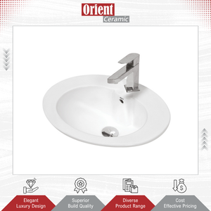 Lavabo de Cerámica Blanca de Lujo para Baño, de Diseño Nuevo, de la Mejor Calidad y a Bajo Precio de Mercado, para Compradores Serios - Product Image 3