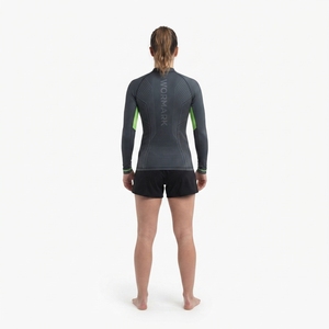 Camiseta de Compresión para Mujer, 85% Poliéster, 15% Elastano, Cuello Alto, para Entrenamiento de BJJ, Personalizable OEM - Product Image 2