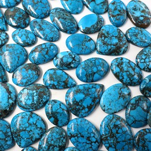 MAHNAJ GEMS Wholesale Blue Magnesite Turquoise Stone Loose Gemstone Flatback Cabochons for DIY Ring Necklace - Product Image 5