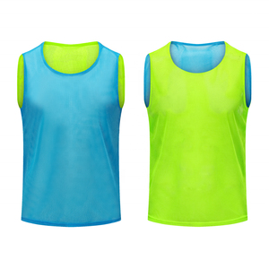 เสื้อกีฬาตาข่ายสีแดงและสีเหลืองแบบไม่มีแขน คอกลม ระบายอากาศได้ดี สำหรับผู้ใหญ่ ทุกฤดูกาล - Product Image 5