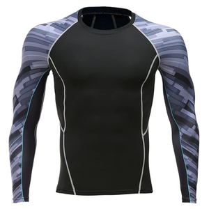 Men Rash Guard Long SleeveMen Rash Guard Short Sleeve Moisture Wicking Quick Dry Breathable UV Protection Swim <b>Surfing</b> - Product Image 4