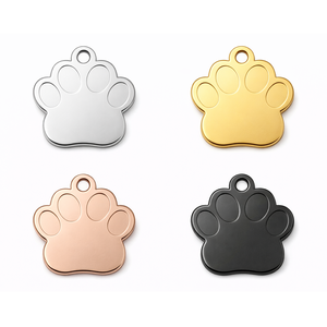 Nouveauté : Plaques d'identification personnalisées en acier inoxydable pour animaux de compagnie (chats et chiens), vierges, à graver, couleurs variées, prix abordable - Product Image 4