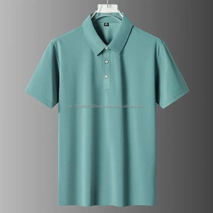 Polo de Manga Larga para Hombre, Estilo Golf, Corte Ajustado, Algodón de Alta Calidad, Tejido de Punto, Estampado Sólido y a Rayas, Estilo Casual - Product Image 2