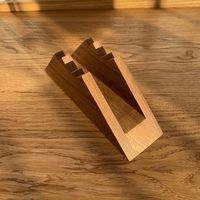 Porte-serviettes en bois classique, couleur et logo personnalisables, design durable pour la table à manger à la maison, accessoires de table, surface lisse et polie