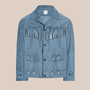 Fringe <b>Suede</b> Leather <b>Jacket</b> Women Western Boho Tassel Coat Fashion Outerwear Custom Biker Motorcycle Wholesale Wholesale - Product Image 5