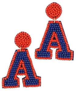 Boucles d'oreilles brodées de perles, forme cœur, fabriquées à la main en Inde, pour femmes et filles, travail de broderie. - Product Image 5