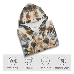 Sudadera con Capucha Estilo Dye para Hombre, Sudadera con Estampado Animal 3D, Sudadera con Capucha Unisex, Ropa Casual Urbana, Gráfico, Manga Larga, Cómoda - Product Image 3