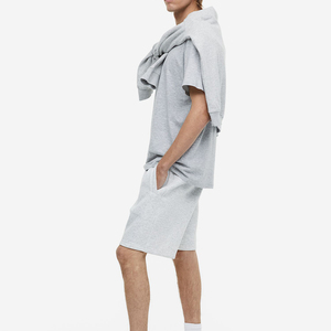 Handmade Unique High Quality Custom Men's Worsted Heavy Thick Anti-Wrinkle 100% Cotton High Street Style Sweat Shorts - Product Image 4