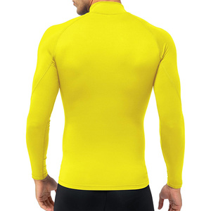 T-shirt de compression à manches longues pour homme, logo personnalisé, tissu respirant, sous-vêtement de sport pour la gym et les séances d'entraînement - Product Image 2