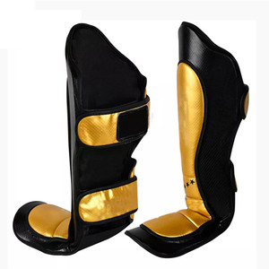 High Quality Latest Design Boxing Safety Shin Guard Professional <b>Protection</b> Lightweight Aluminum Frame for MMA Leather Made <b>Foot</b> - Product Image 3