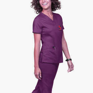 Vêtements médicaux anti-rides Solid Trader, douceur supérieure, pour techniciens de laboratoire et personnel infirmier, uniforme d'hôpital élégant - Product Image 3