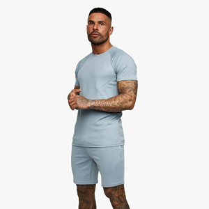 Force 2 Win OEM High Quality Men Two-Piece Twin <b>Set</b> Custom Made Quick Dry Short Sleeve Shirt Shorts Breathable Polyester/Cotton - Product Image 1