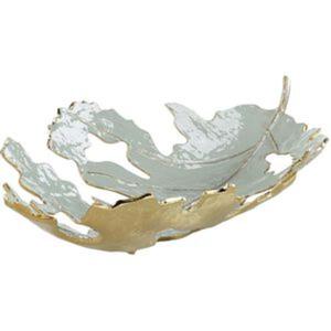 Plato Decorativo de Hojas Plateadas para Frutas, Tazón para Regalos, Última Novedad, Elegantes Tazones con Diseño Curvo para Fiestas - Product Image 6