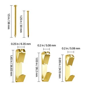 Kit de 274 Piezas para Colgar Cuadros de Metal Resistente, Ganchos de 20lbs, 30lbs y 50lbs con Clavos para Cuadros - Product Image 2