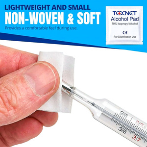 2024 New Trending Medical Disposable <strong>Alcohol</strong> Pad <strong>70</strong>% <strong>Isopropyl</strong> <strong>Alcohol</strong> 2-Ply 100 Pcs/Box - Product Image 4