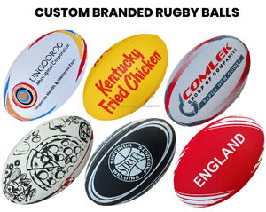 Balón de rugby personalizado para torneos, directo de fábrica india. - Product Image 6
