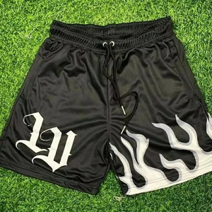 Short de sport unisexe en polyester avec logo personnalisé, short de basketball en mesh pour homme avec poche, short wdbnraker - Product Image 4