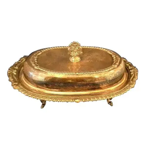 Extremely Design Metal Butter Dish for Decorate Dining Table Best Quality Serving Butter Dish Hot Sale Indian Metal Handicrafts - Product Image 1