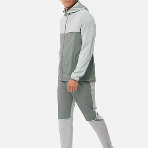 Wholesale <b>Plus</b> <b>Size</b> Nylon Windbreaker Tracksuit Waterproof Lightweight Breathable Jacket <b>Jogger</b> Pants <b>Set</b> - Product Image 3