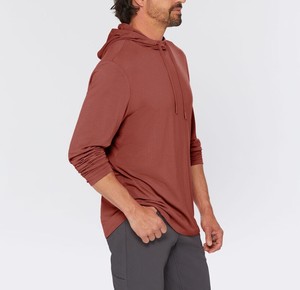 Men Oversized Hooded <b>Quarter</b> <b>Zip</b> Fleece Sweatshirt Solid Color Casual Autumn Wear Regular Fit Knitted Polyester Breathable - Product Image 5