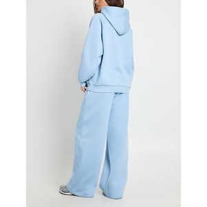 Conjunto de 2 Piezas para Mujer, Sudadera Sublimada y Pantalones Deportivos de Corte Holgado, Diseño Personalizado, Felpa Técnica, Cintura Doble, Ligero, Venta al Por Mayor - Product Image 2