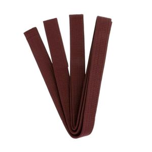 Ceinture noire professionnelle d'arts martiaux avec écusson de grade blanc en coton, pour Karaté, Taekwondo, Ceinture de Maître, BJJ, et équipement avec barre rouge - Product Image 5