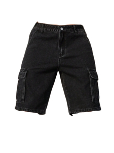 Casual <b>Men</b> Zipper Fly Loose Denim Baggy Shorts Skate <b>Jeans</b> Shorts High Street <b>Men's</b> Shorts From Pakistan - Product Image 1