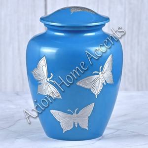 Urna de cremación de aluminio hecha a mano con estética moderna hermosa urna de tributo por Axiom Home Accents - Product Image 5