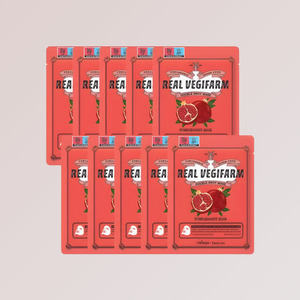 แผ่นมาส์กหน้าเกาหลี ซุปเปอร์ฟู้ดทับทิม มาส์ก 10 ชิ้น มาส์กหน้าเกาหลี - Product Image 6