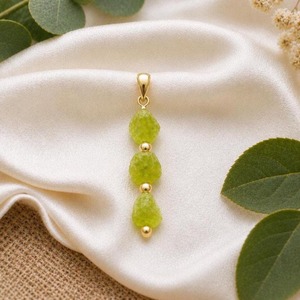 จี้พลอยเพอริดอท |   จี้คริสตัลดิบทำมือ - Product Image 3