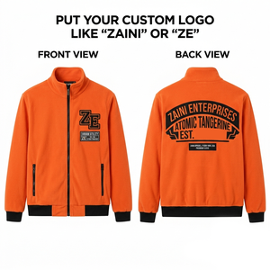 Chaqueta de Forro Polar Premium de 240g para Hombre, Suave y Cálida, con Cierre Completo, Logotipo Bordado Personalizado, OEM, Impermeable y Transpirable - Product Image 1