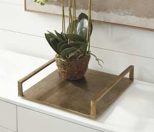 Bandeja Rectangular de Latón Hecha a Mano de Lujo, Plato de Servir Dorado con Textura Ondulada, Centro de Mesa Decorativo para Hogar, Cocina y Vanidad - Product Image 4