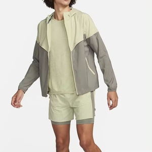 Veste coupe-vent imperméable légère pour homme, fermeture éclair sur le devant, couleur unie, qualité supérieure, directement de l'usine - Product Image 5